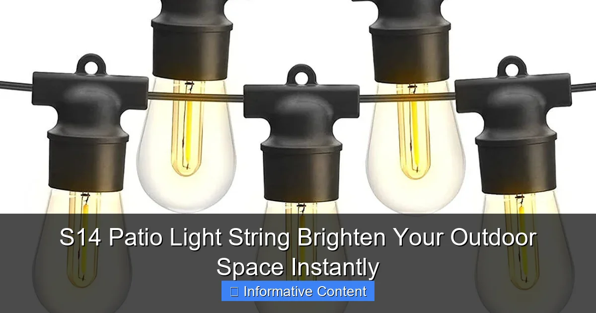 S14 Patio Light String Brighten Your Outdoor Space Instantly