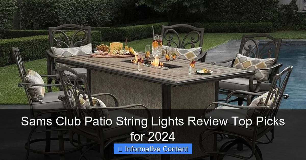 Sams Club Patio String Lights Review Top Picks for 2024