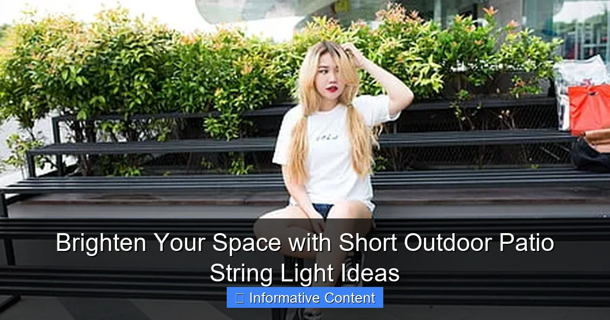 Brighten Your Space with Short Outdoor Patio String Light Ideas