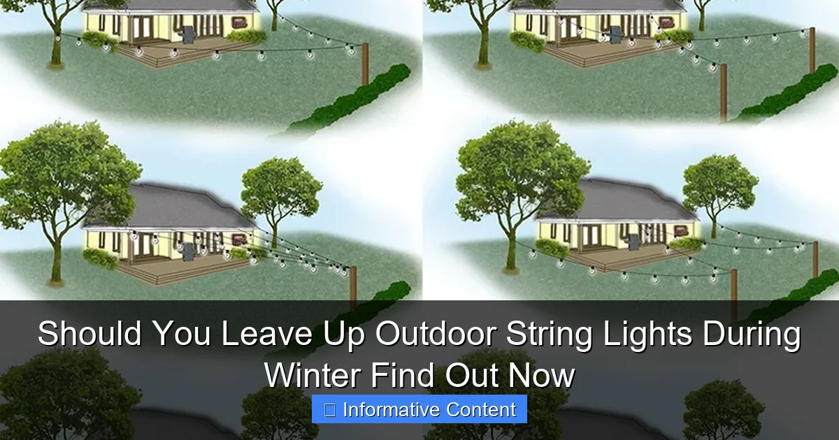 Should You Leave Up Outdoor String Lights During Winter Find Out Now