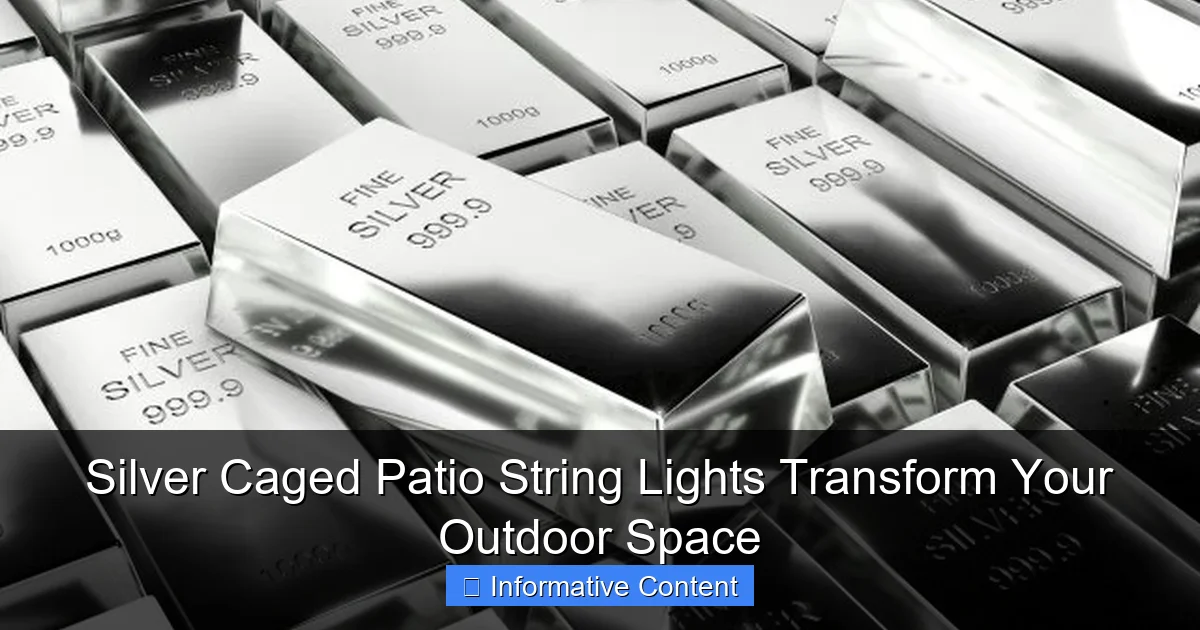 Silver Caged Patio String Lights Transform Your Outdoor Space