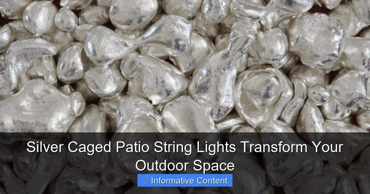 Silver Caged Patio String Lights Transform Your Outdoor Space