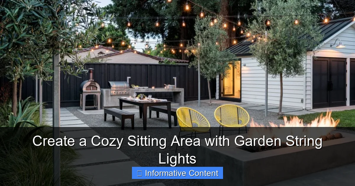 Create a Cozy Sitting Area with Garden String Lights