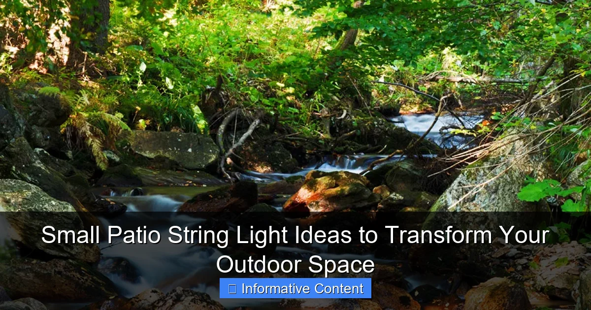 Small Patio String Light Ideas to Transform Your Outdoor Space