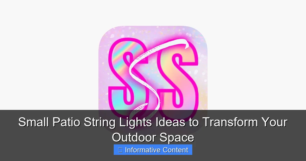Small Patio String Lights Ideas to Transform Your Outdoor Space