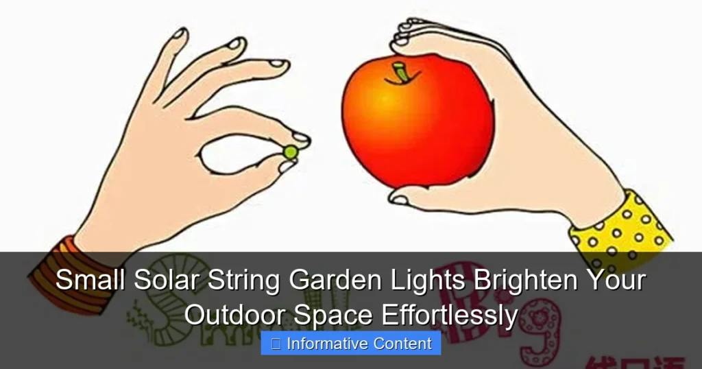Small Solar String Garden Lights Brighten Your Outdoor Space Effortlessly