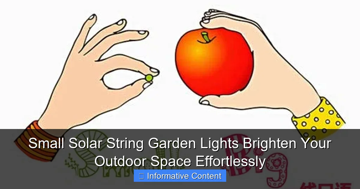Small Solar String Garden Lights Brighten Your Outdoor Space Effortlessly