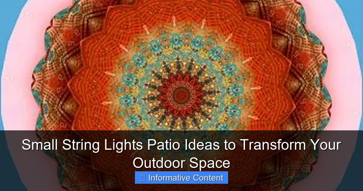 Small String Lights Patio Ideas to Transform Your Outdoor Space
