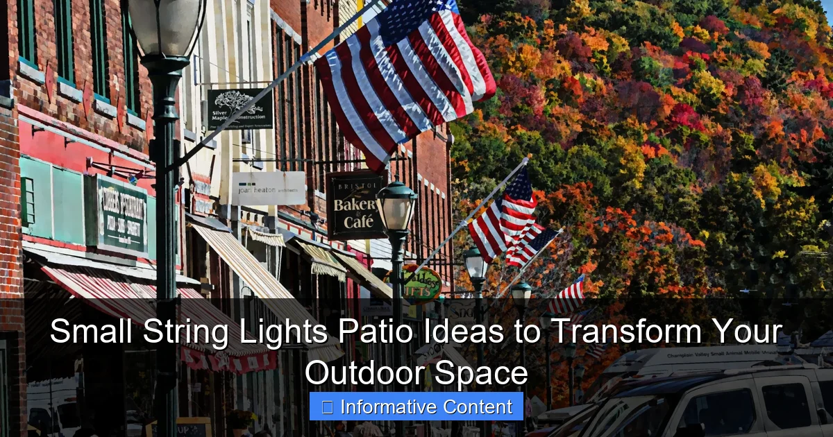Small String Lights Patio Ideas to Transform Your Outdoor Space