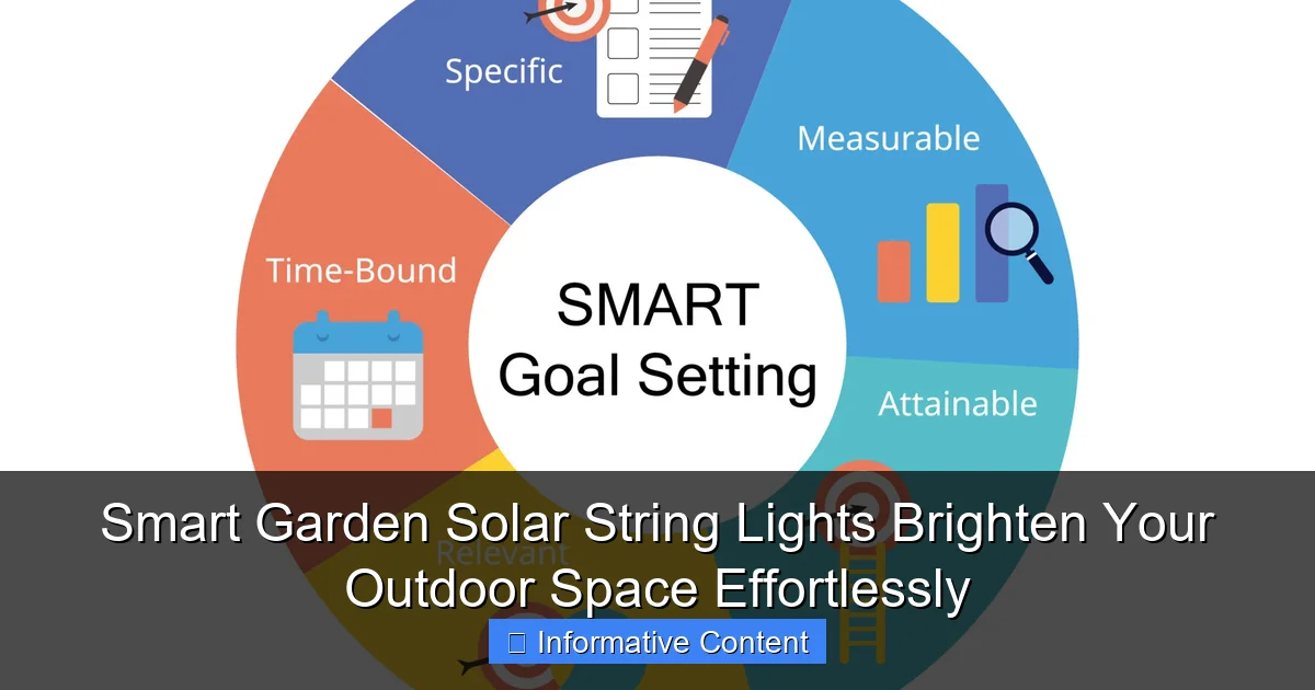 Smart Garden Solar String Lights Brighten Your Outdoor Space Effortlessly