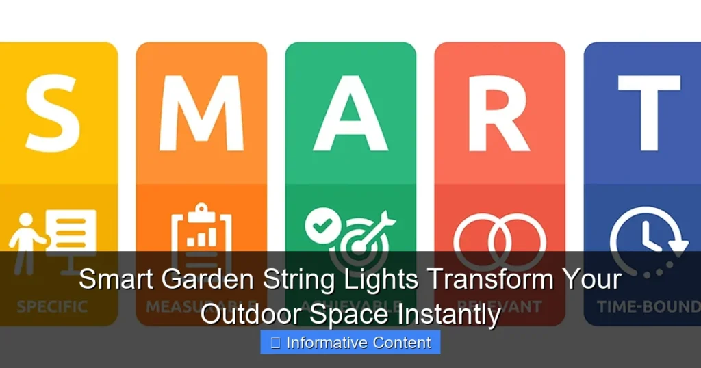 Smart Garden String Lights Transform Your Outdoor Space Instantly