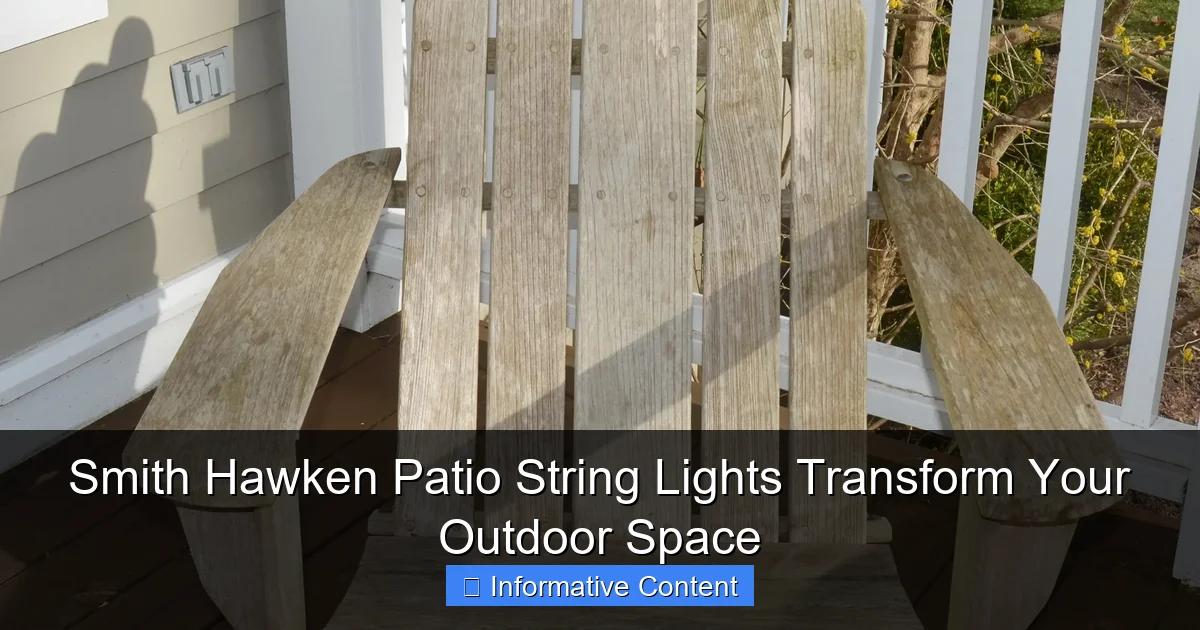 Smith Hawken Patio String Lights Transform Your Outdoor Space