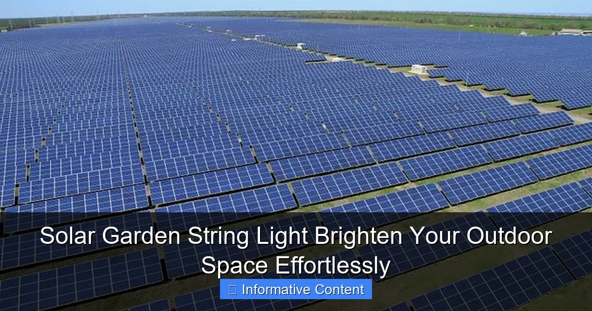 Solar Garden String Light Brighten Your Outdoor Space Effortlessly