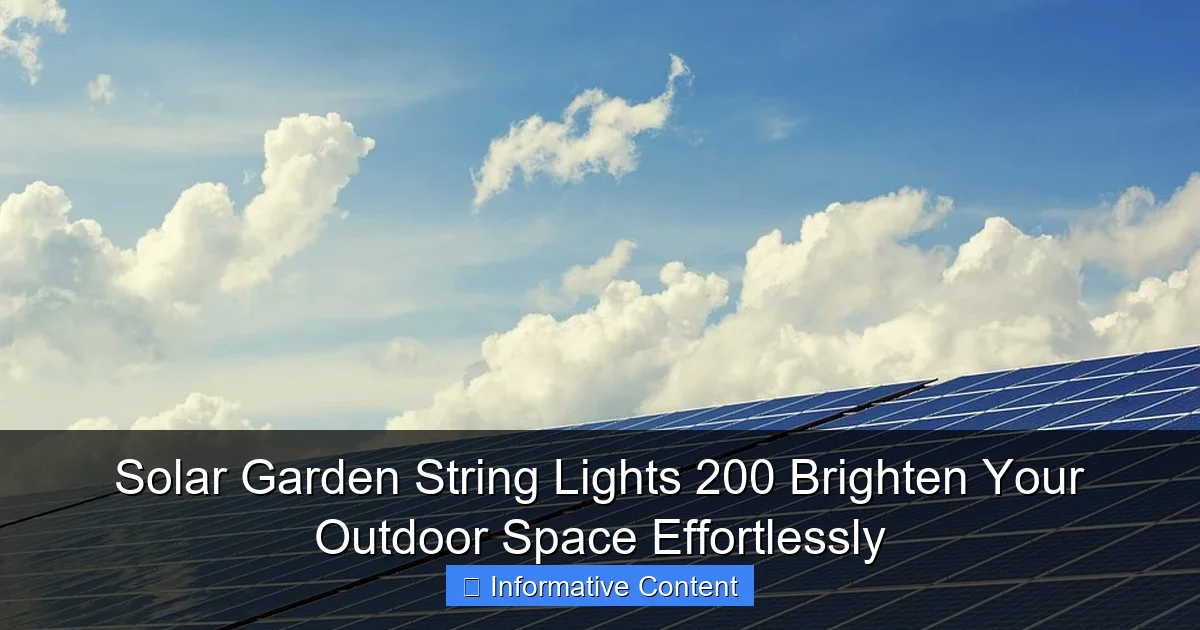 Solar Garden String Lights 200 Brighten Your Outdoor Space Effortlessly