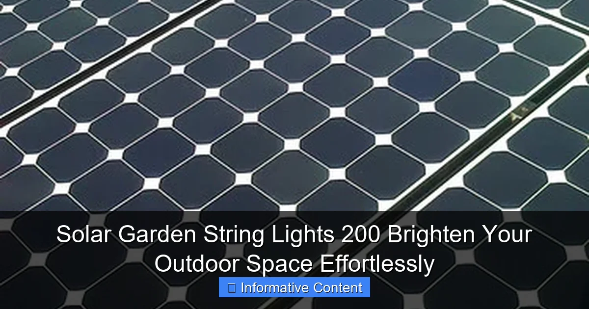 Solar Garden String Lights 200 Brighten Your Outdoor Space Effortlessly
