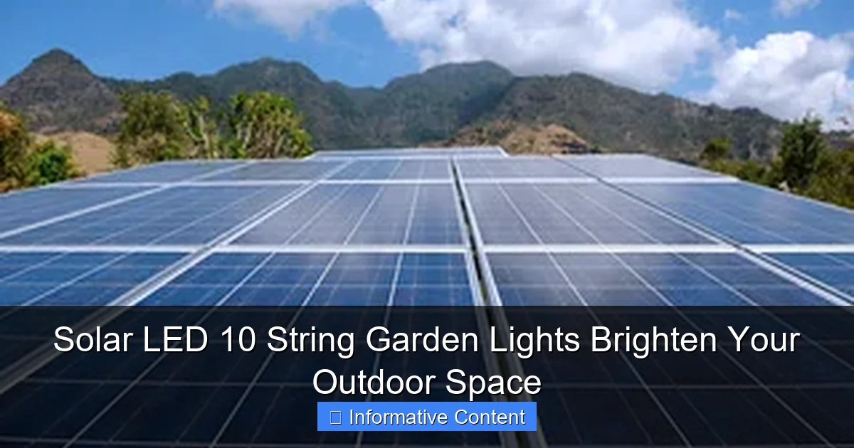 Solar LED 10 String Garden Lights Brighten Your Outdoor Space