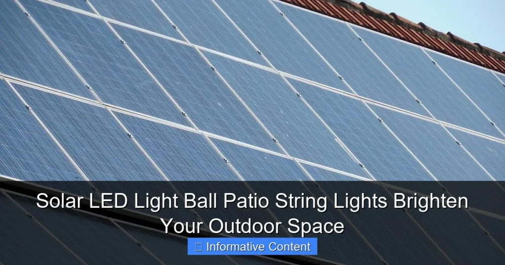 Solar LED Light Ball Patio String Lights Brighten Your Outdoor Space