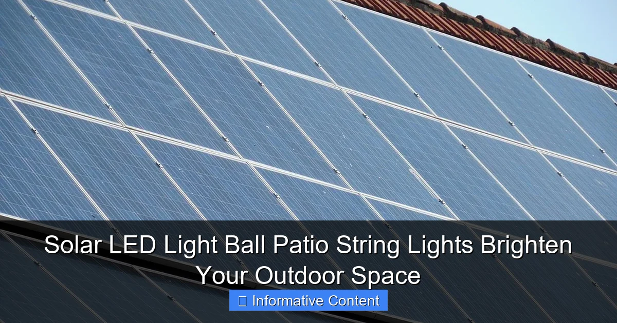 Solar LED Light Ball Patio String Lights Brighten Your Outdoor Space