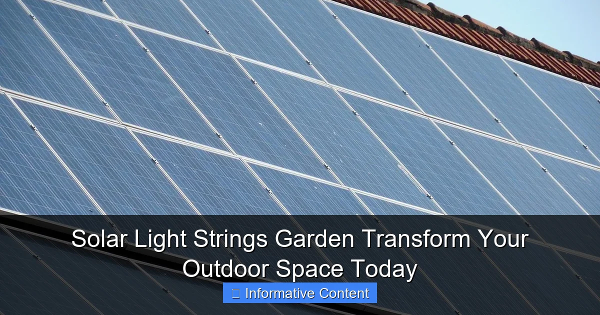Solar Light Strings Garden Transform Your Outdoor Space Today