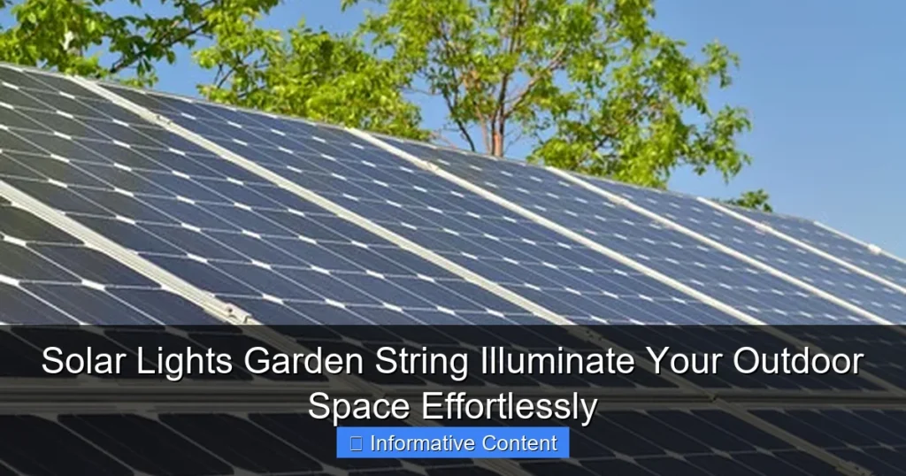 Solar Lights Garden String Illuminate Your Outdoor Space Effortlessly