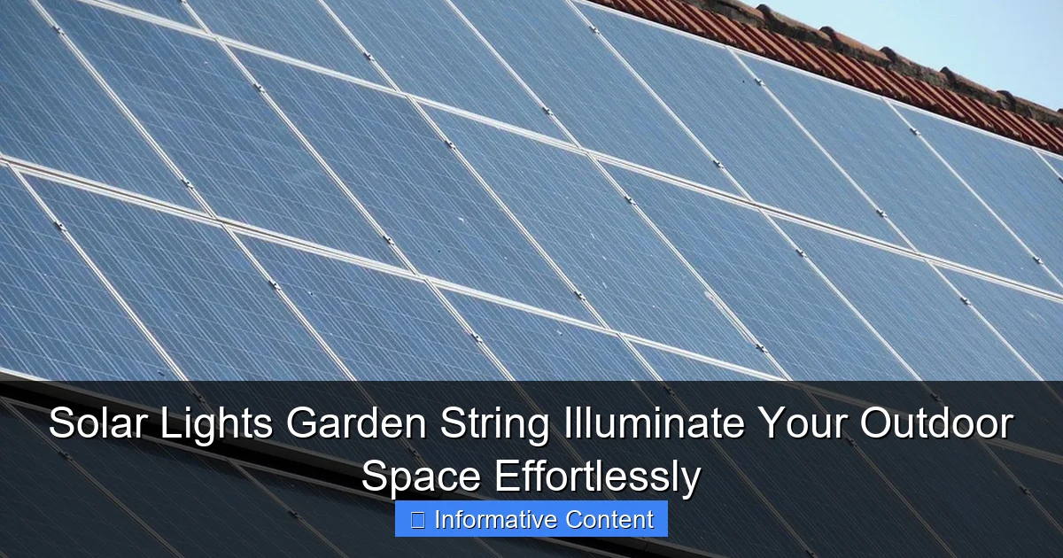 Solar Lights Garden String Illuminate Your Outdoor Space Effortlessly
