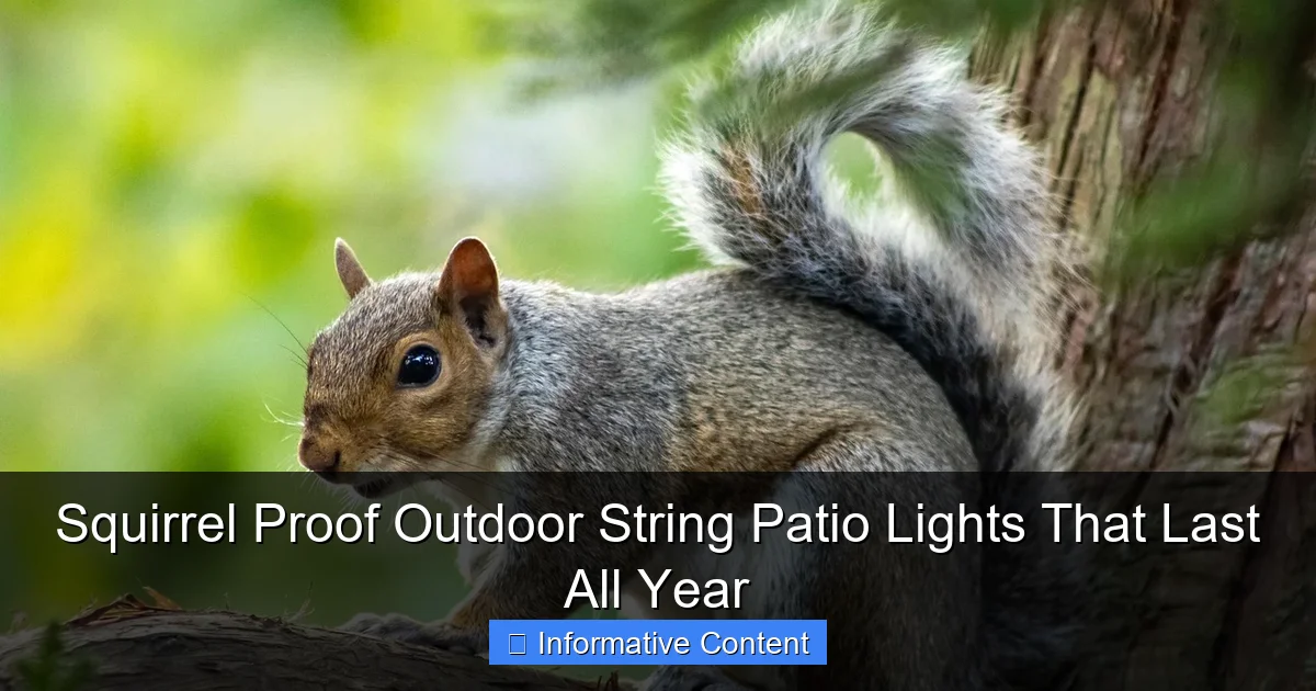 Squirrel Proof Outdoor String Patio Lights That Last All Year