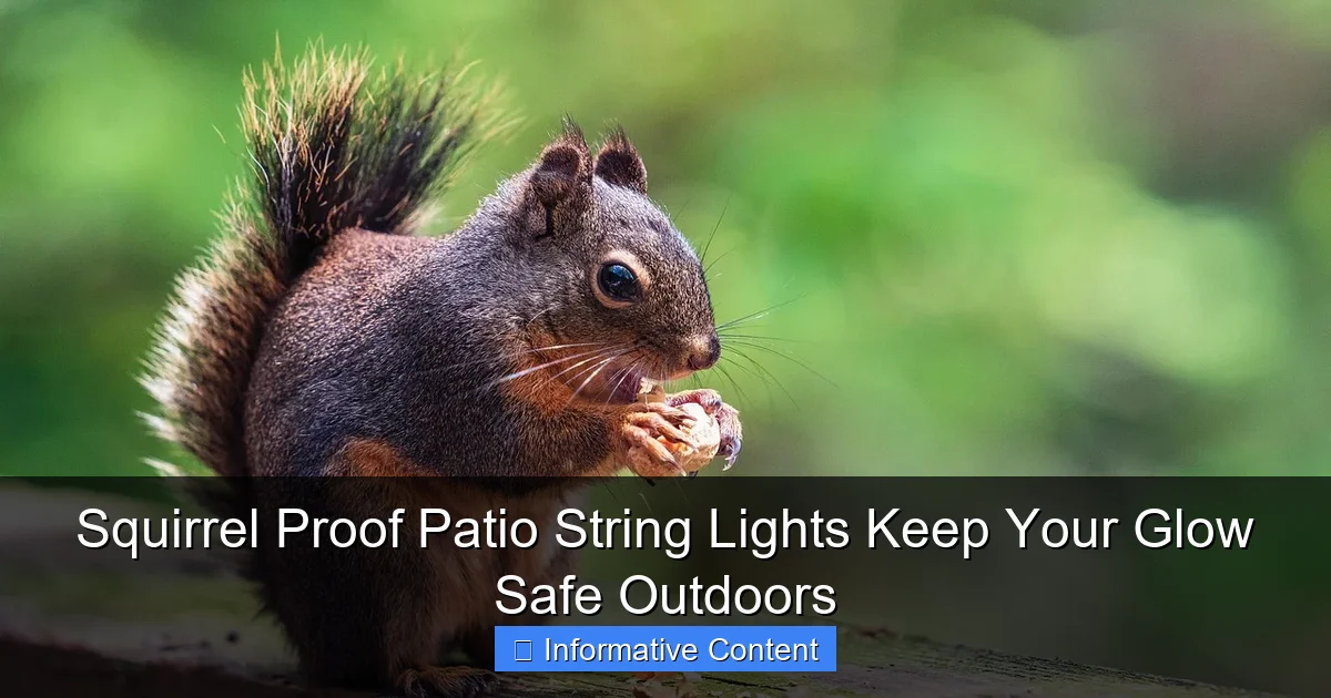 Squirrel Proof Patio String Lights Keep Your Glow Safe Outdoors
