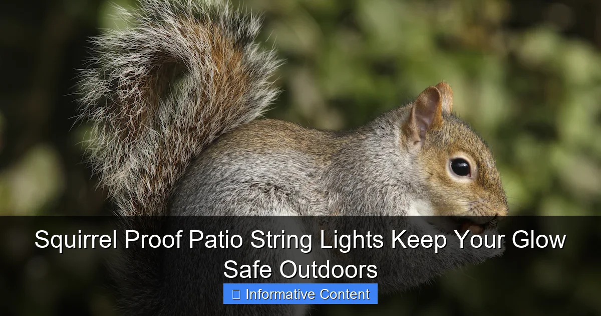 Squirrel Proof Patio String Lights Keep Your Glow Safe Outdoors