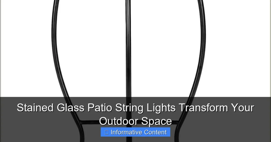 Stained Glass Patio String Lights Transform Your Outdoor Space