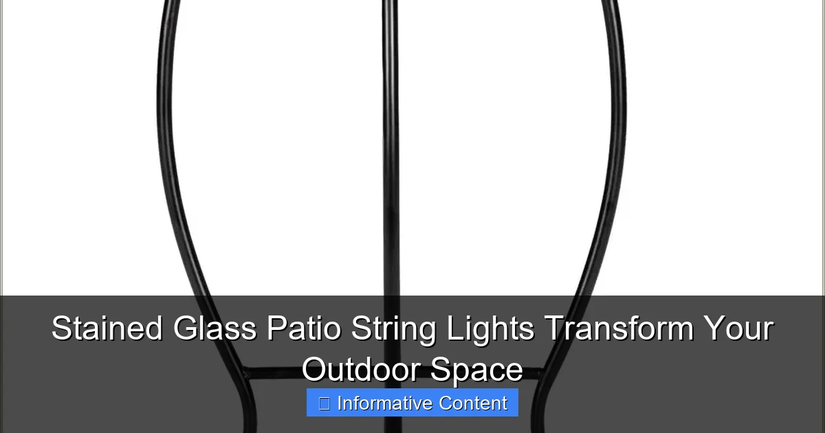 Stained Glass Patio String Lights Transform Your Outdoor Space