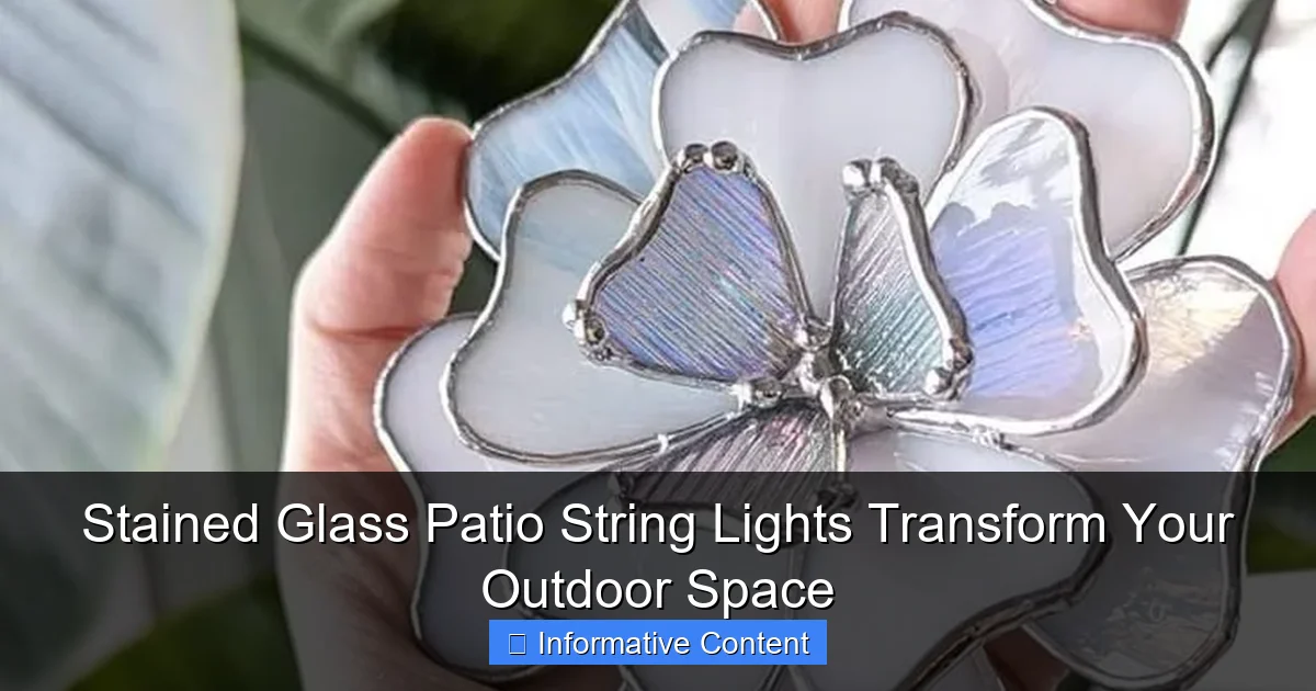 Stained Glass Patio String Lights Transform Your Outdoor Space