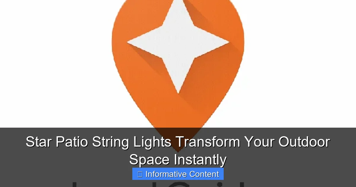 Star Patio String Lights Transform Your Outdoor Space Instantly