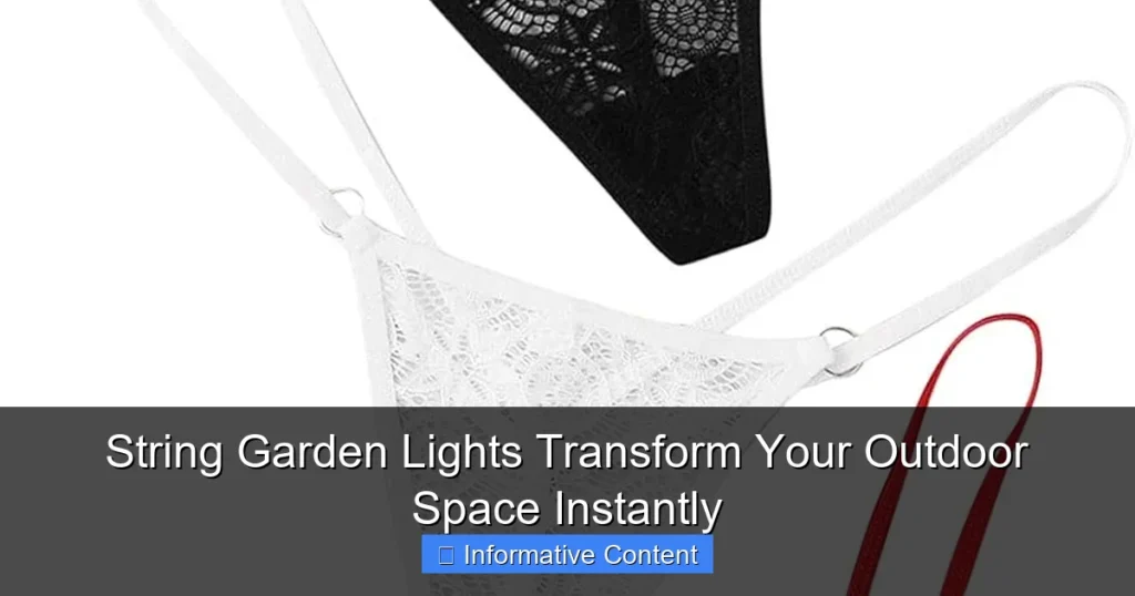 String Garden Lights Transform Your Outdoor Space Instantly
