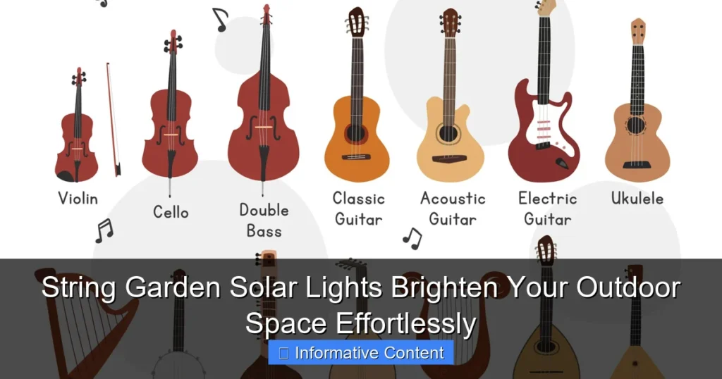 String Garden Solar Lights Brighten Your Outdoor Space Effortlessly