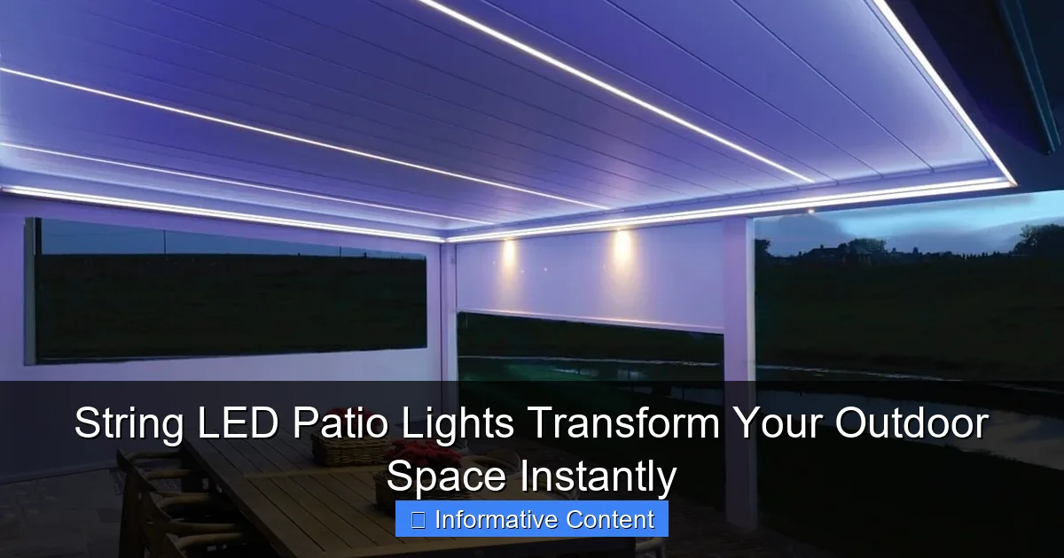String LED Patio Lights Transform Your Outdoor Space Instantly