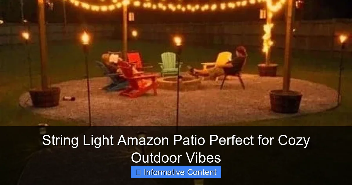 String Light Amazon Patio Perfect for Cozy Outdoor Vibes