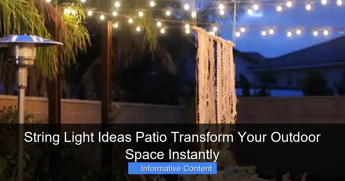 String Light Ideas Patio Transform Your Outdoor Space Instantly