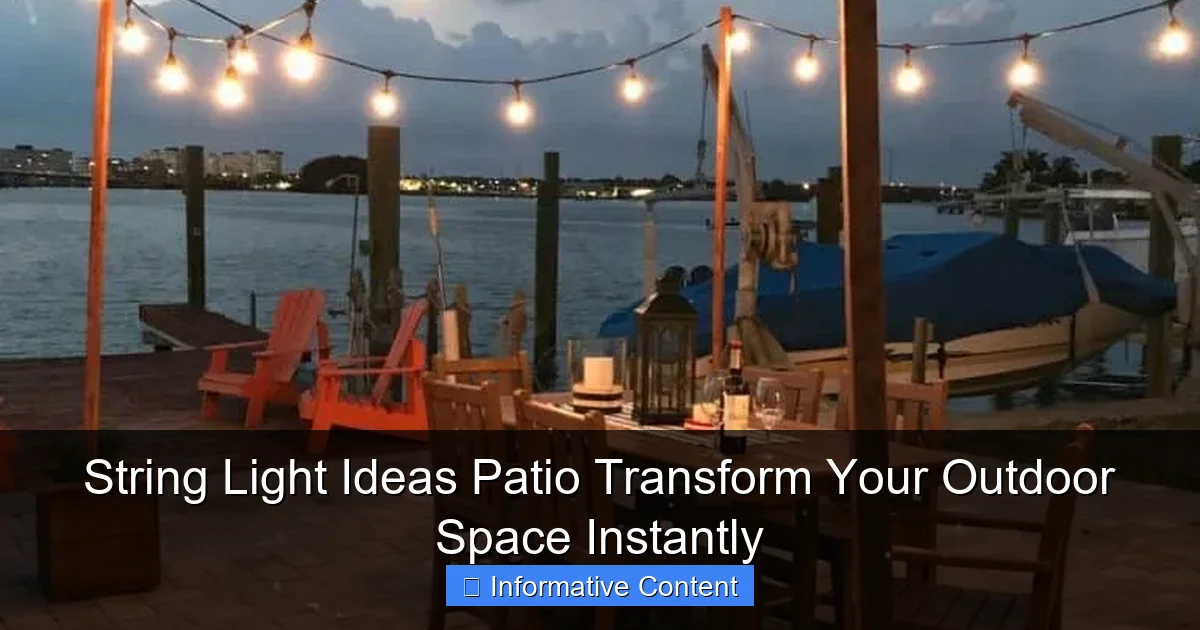 String Light Ideas Patio Transform Your Outdoor Space Instantly