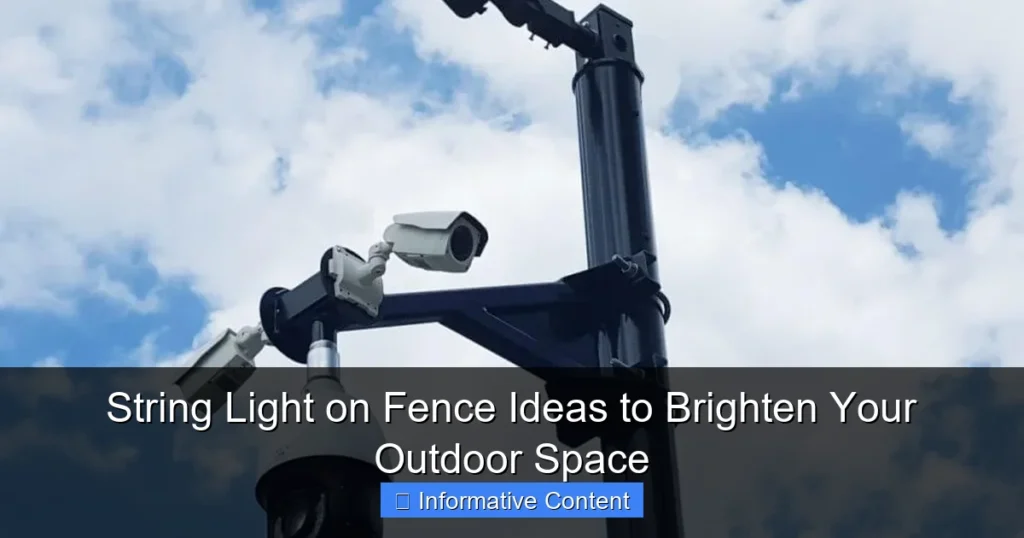 String Light on Fence Ideas to Brighten Your Outdoor Space