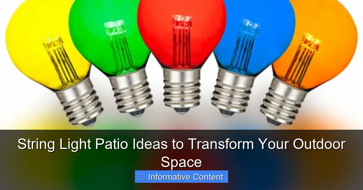 String Light Patio Ideas to Transform Your Outdoor Space