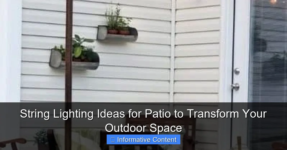 String Lighting Ideas for Patio to Transform Your Outdoor Space