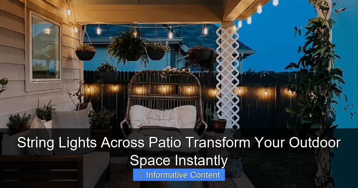 String Lights Across Patio Transform Your Outdoor Space Instantly
