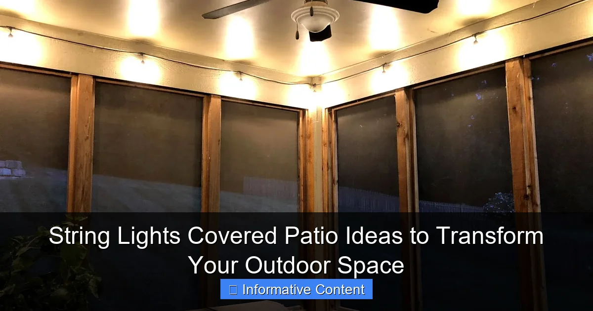 String Lights Covered Patio Ideas to Transform Your Outdoor Space