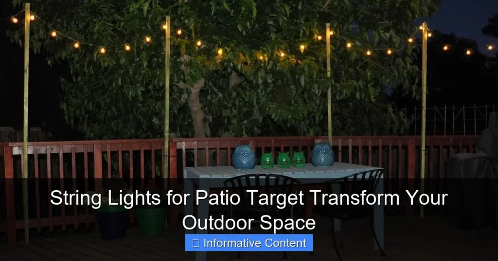 String Lights for Patio Target Transform Your Outdoor Space