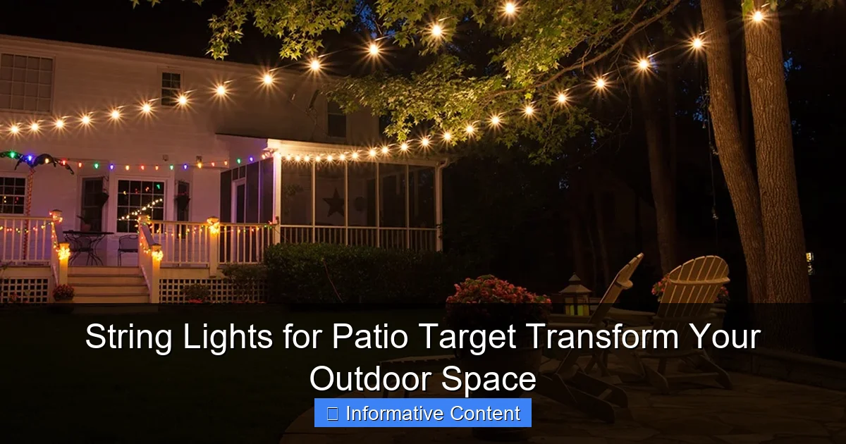 String Lights for Patio Target Transform Your Outdoor Space
