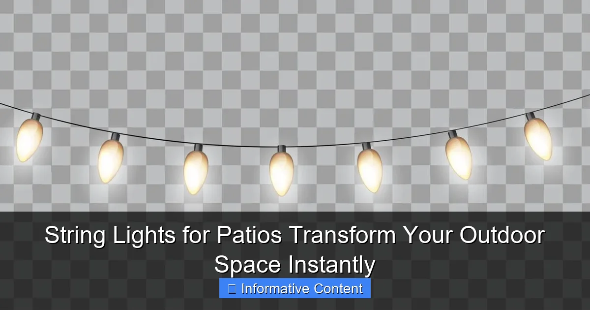 String Lights for Patios Transform Your Outdoor Space Instantly