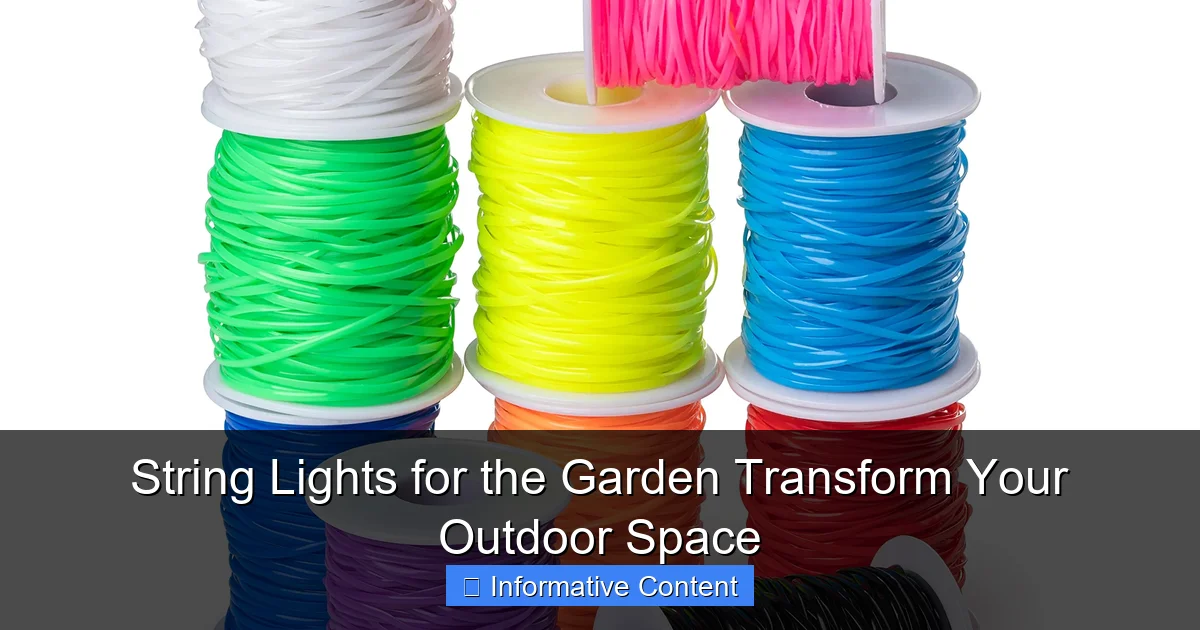 String Lights for the Garden Transform Your Outdoor Space