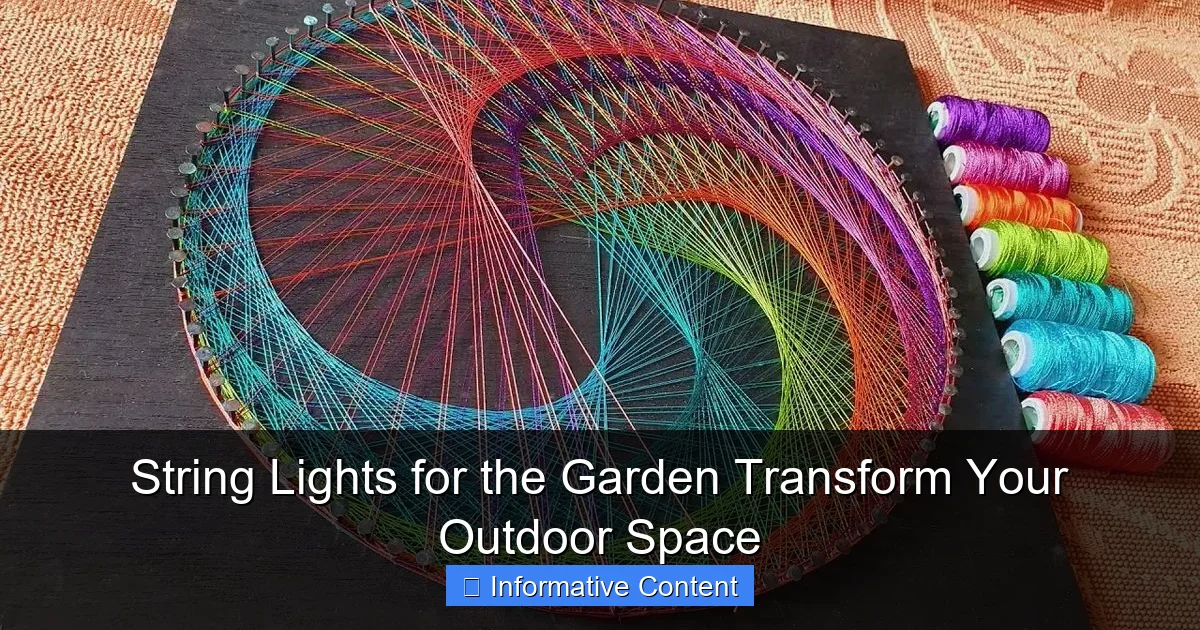 String Lights for the Garden Transform Your Outdoor Space