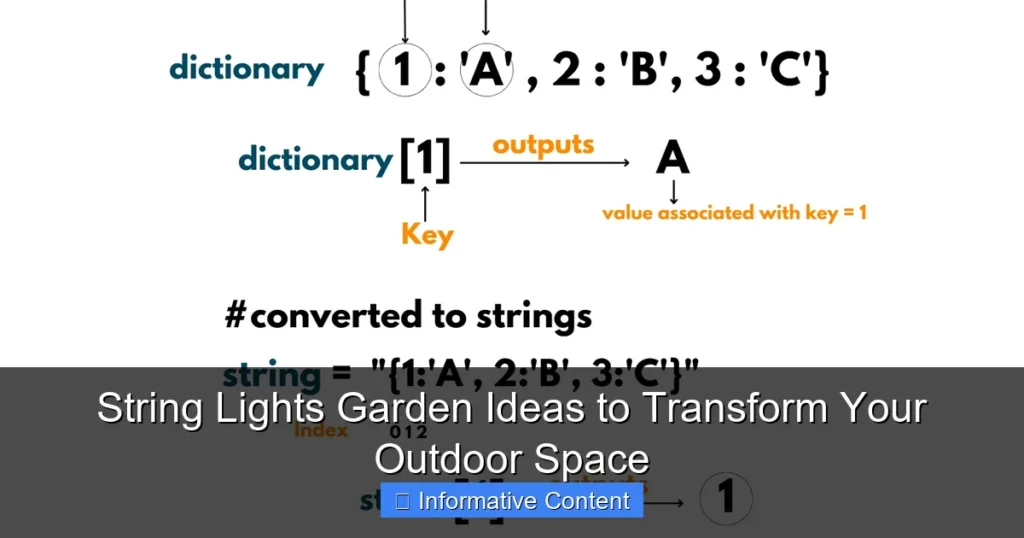 String Lights Garden Ideas to Transform Your Outdoor Space