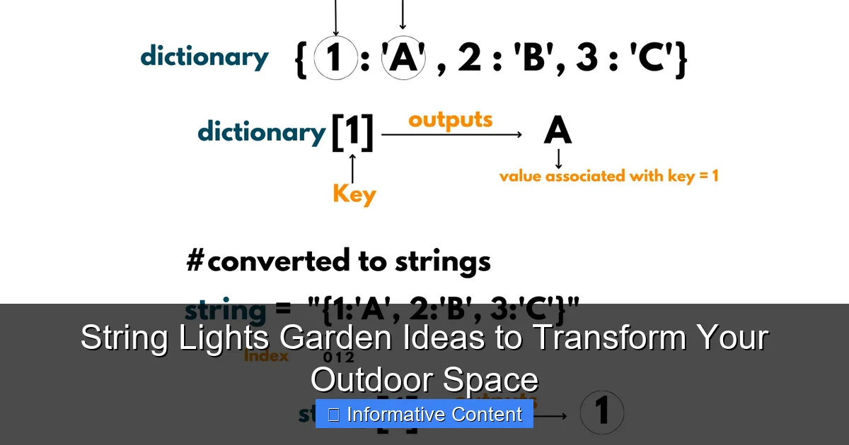 String Lights Garden Ideas to Transform Your Outdoor Space